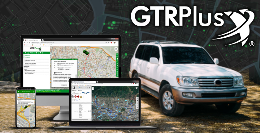 GTR Plus app web y móvil para rastreo satelital vehicular por GPS
